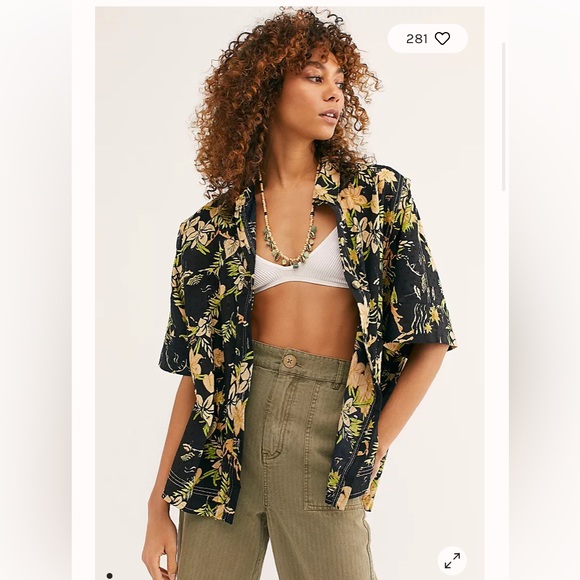 Free People Tops - Free People We The Free Love Letters Buttondown Top XL